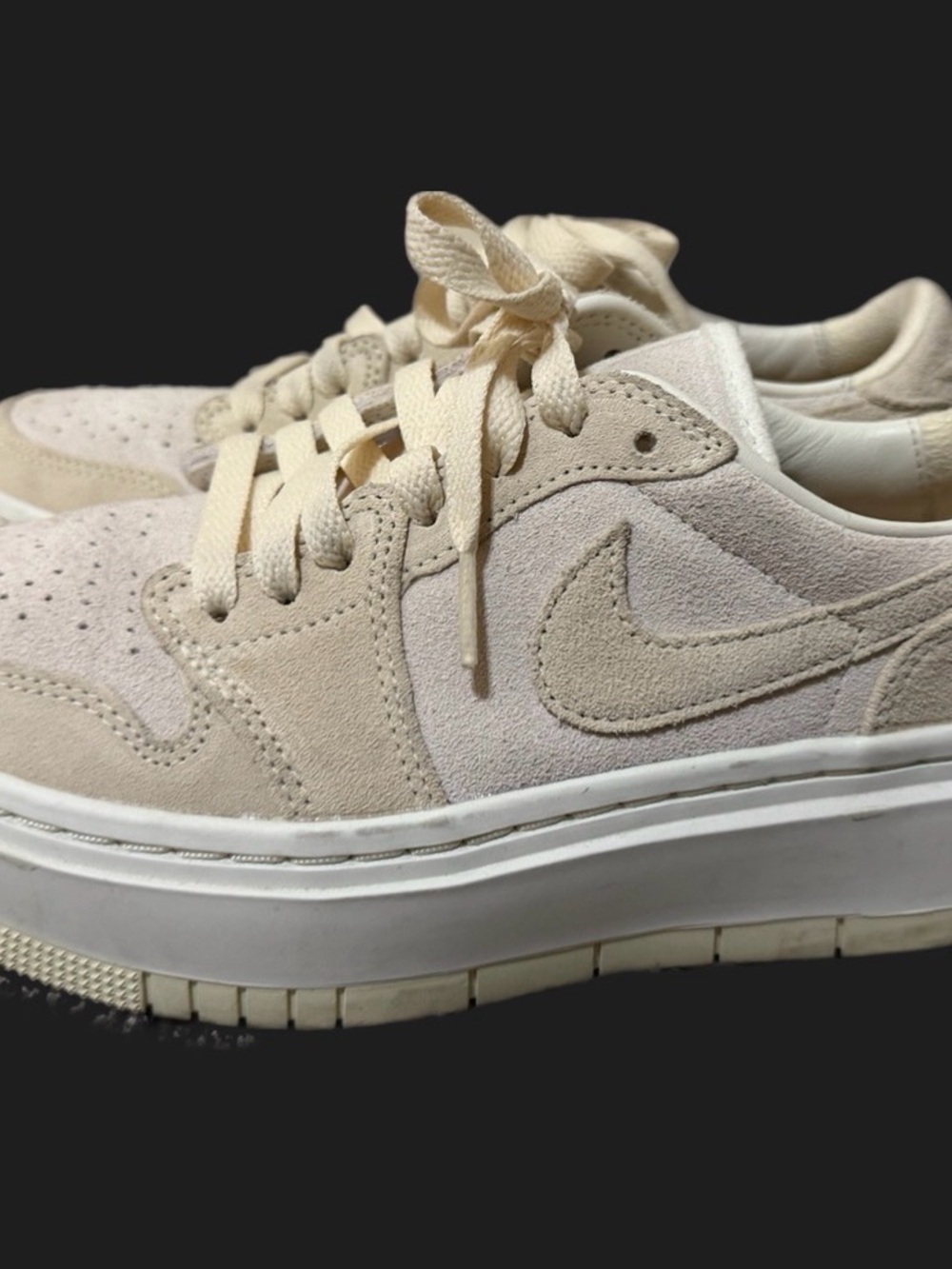 Jordan Women's Low-Top Sneakers in Cream/Tan
